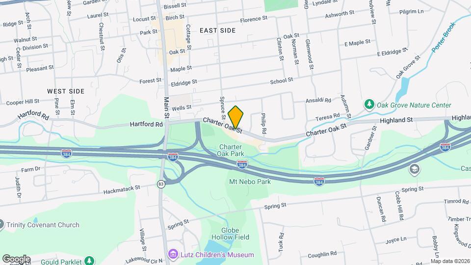 134 Charter Oak St Map and Location Details