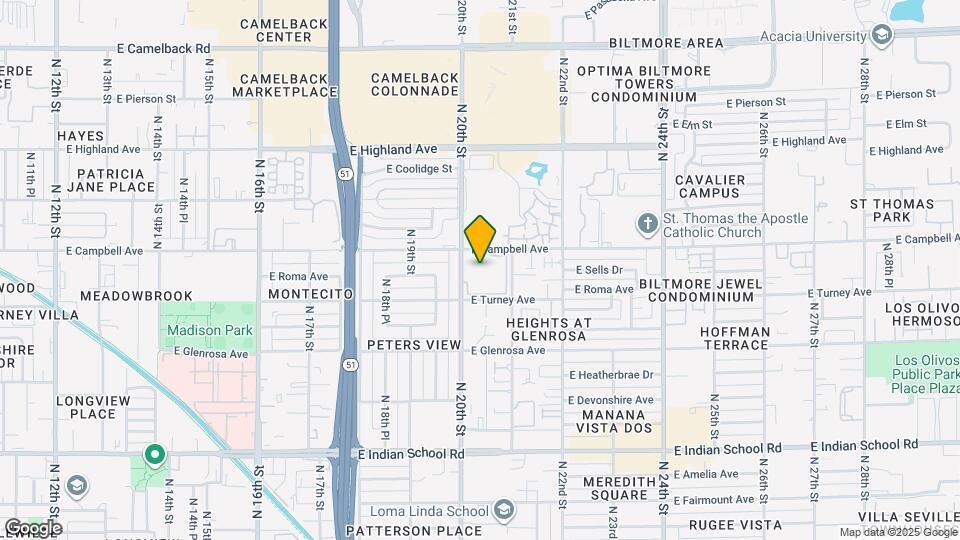 2019 E Campbell Ave Map and Location Details