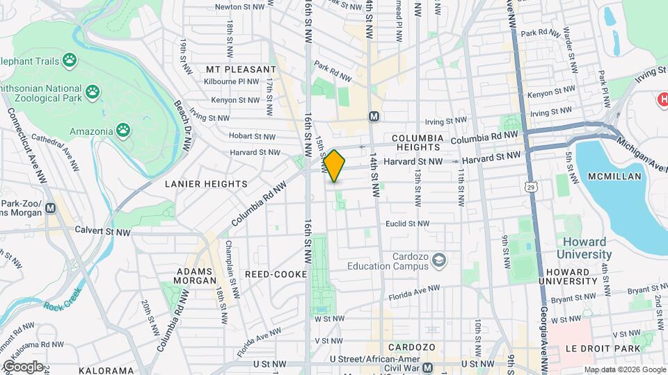 1465 Girard St NW Map and Location Details