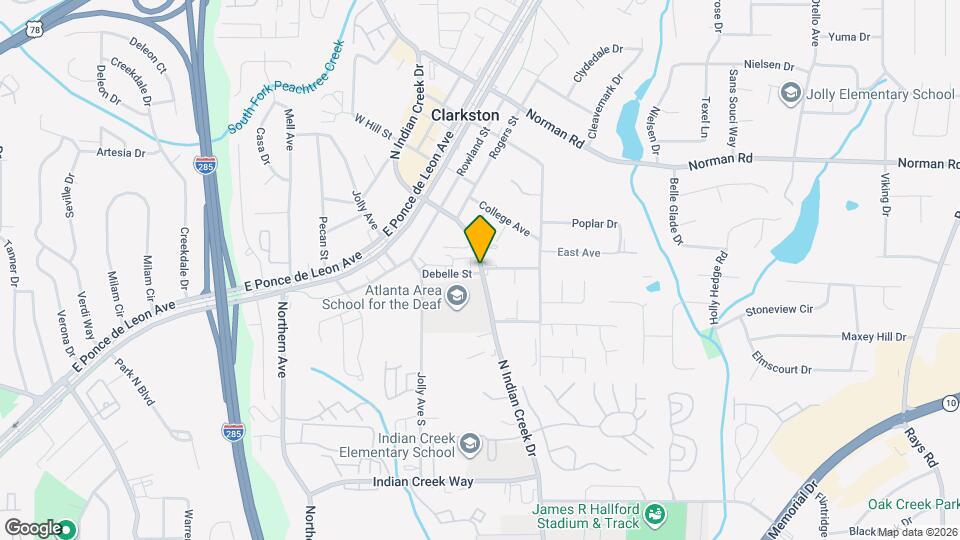 Indian Creek Apartments Map and Location Details