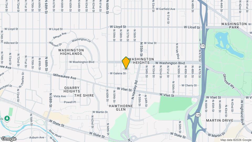 1609 N 57th St Map and Location Details