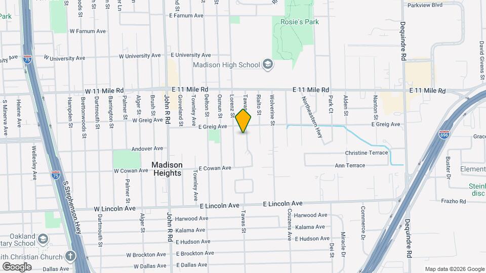 26435 Tawas St Mapa y Detalles de la Ubicación