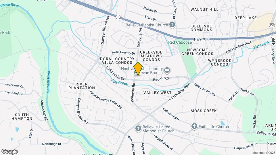 790 Bellevue Rd Map and Location Details
