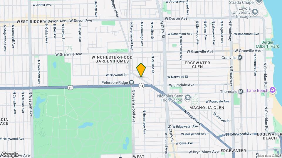 6055 N Ridge Ave Map and Location Details