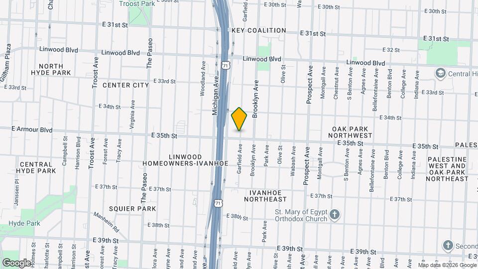 2020 E 35th St Map and Location Details