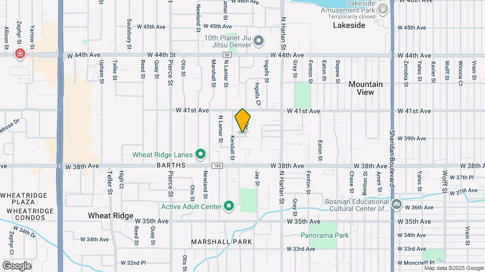 6205 W 40th Ave Map and Location Details