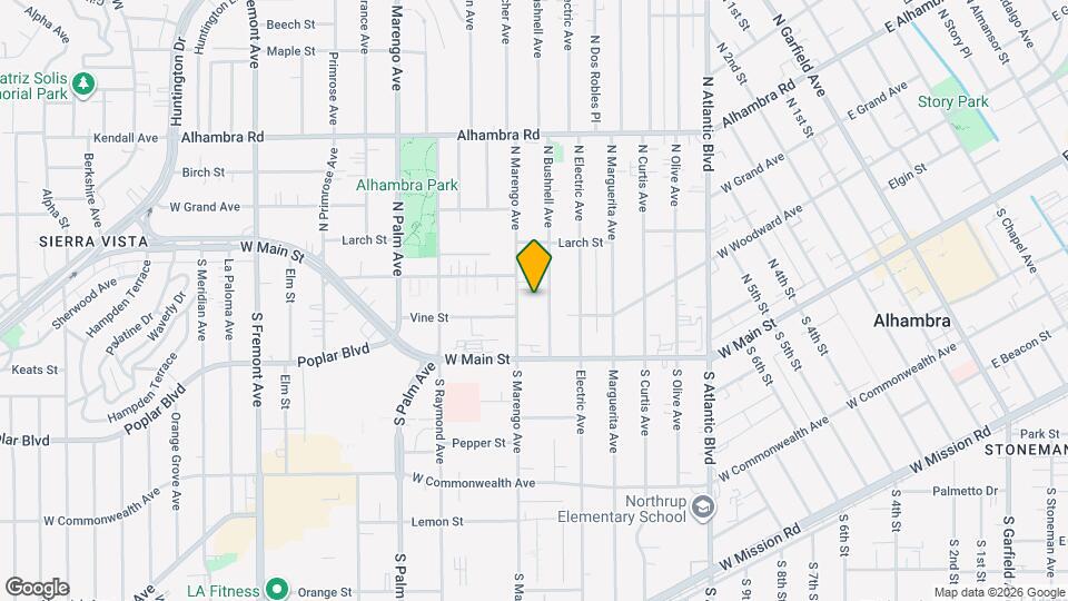 110 N Marengo Ave Map and Location Details