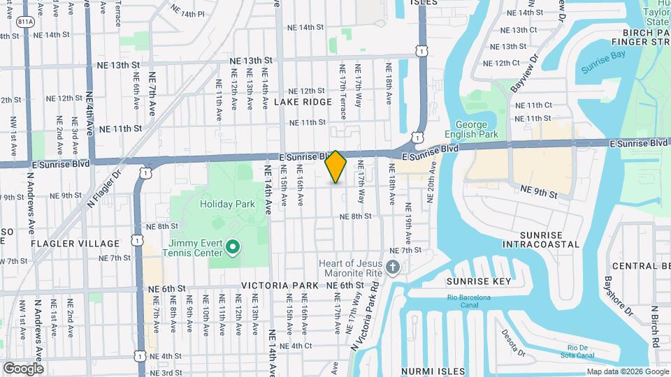 1704 NE 9th St Map and Location Details