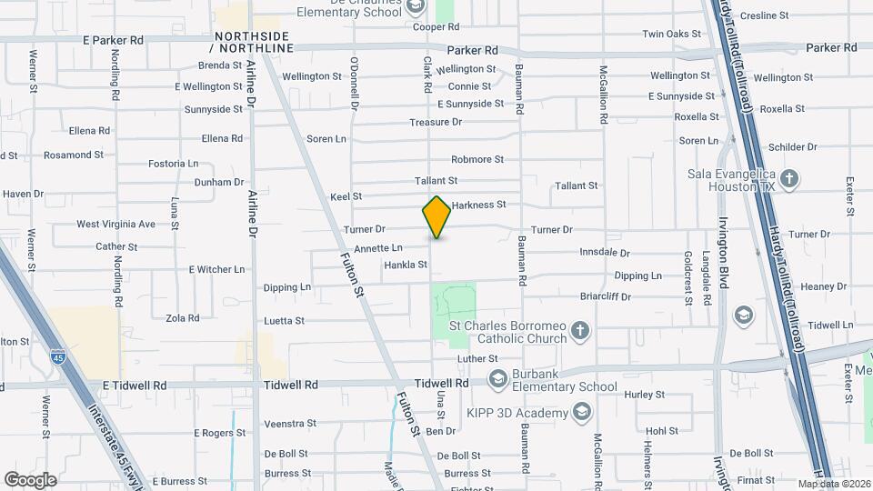 206 Clark Rd Map and Location Details