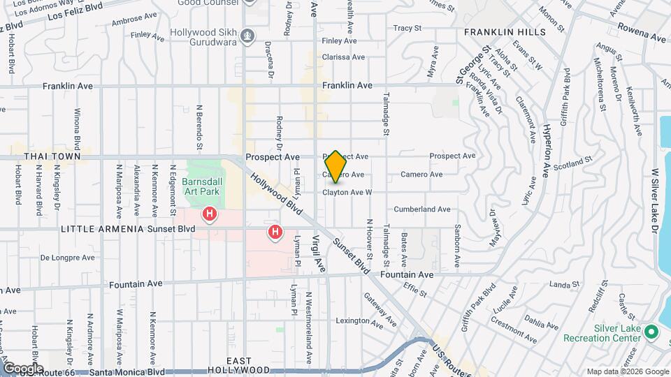 4427 Clayton Ave Map and Location Details