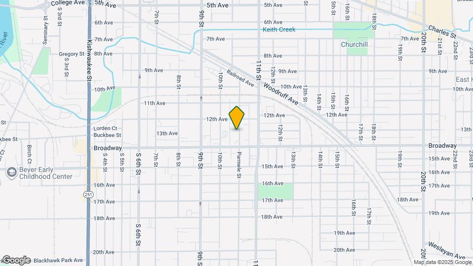 1321 Parmele St Map and Location Details