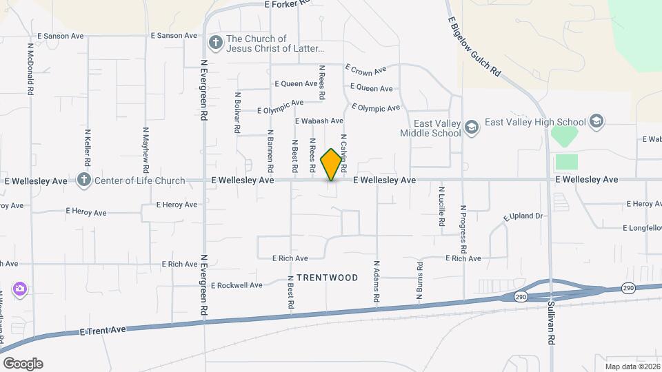 14428 E Wellesley Ave Map and Location Details