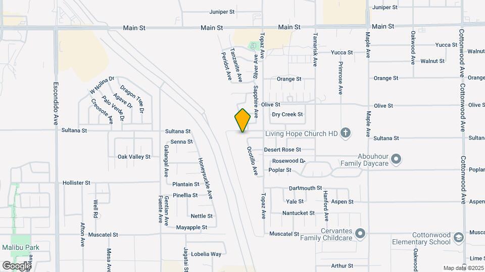 9290 Ocotillo Ave Map and Location Details