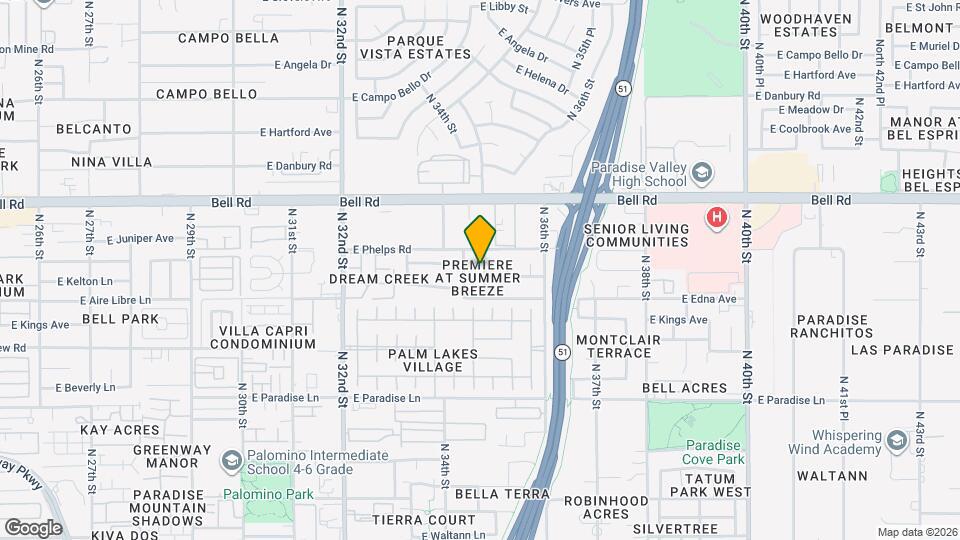 16630 N 35th St Map and Location Details