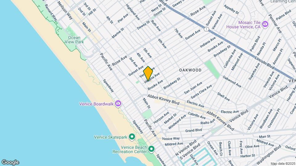 320 Indiana Ave Map and Location Details