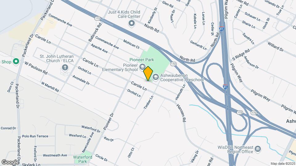 1331 Ponderosa Ave Map and Location Details