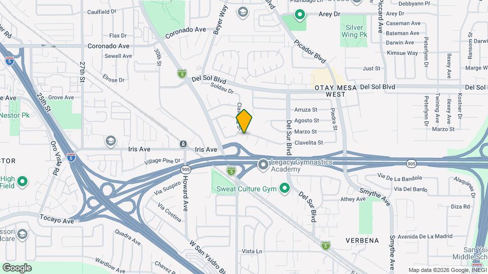 1512 Clavelita Pl Mapa y Detalles de la Ubicación