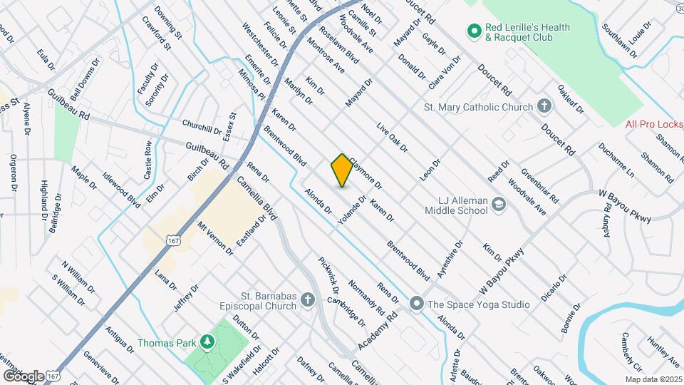 213 Brentwood Blvd Map and Location Details
