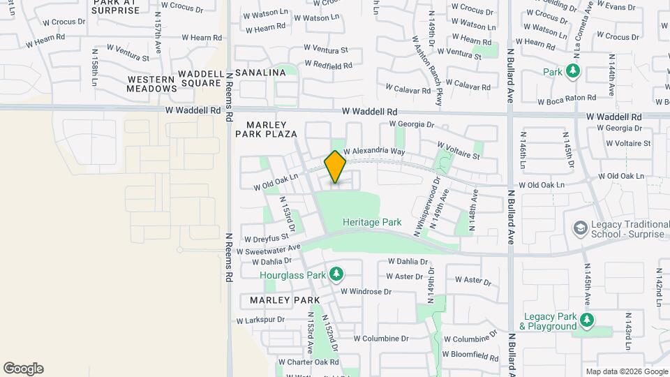 13327 N 152nd Ave Map and Location Details