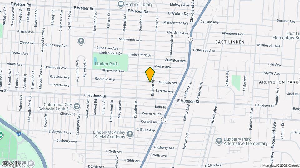 1483 Republic Ave Map and Location Details