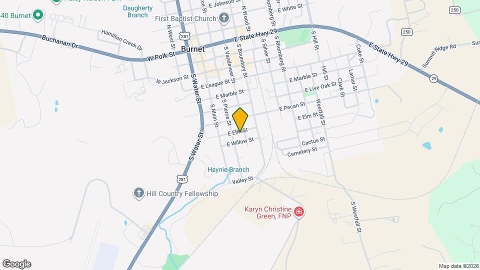 207 E Elm St Map and Location Details