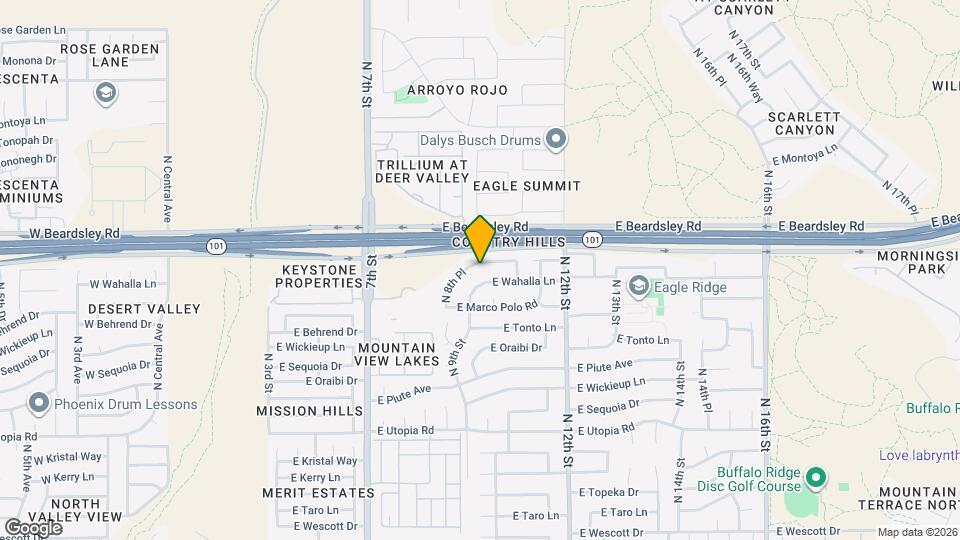 909 E Escuda Dr Map and Location Details