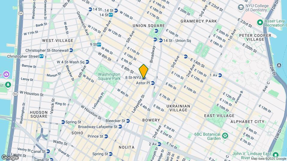 1 Astor Pl Mapa y Detalles de la Ubicación