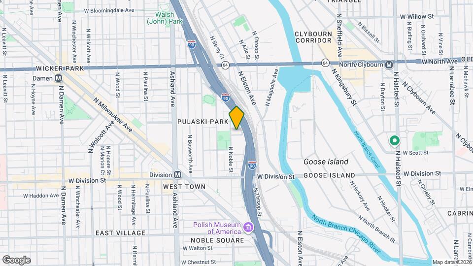 1370 W Evergreen Ave, Unit 1 Map and Location Details