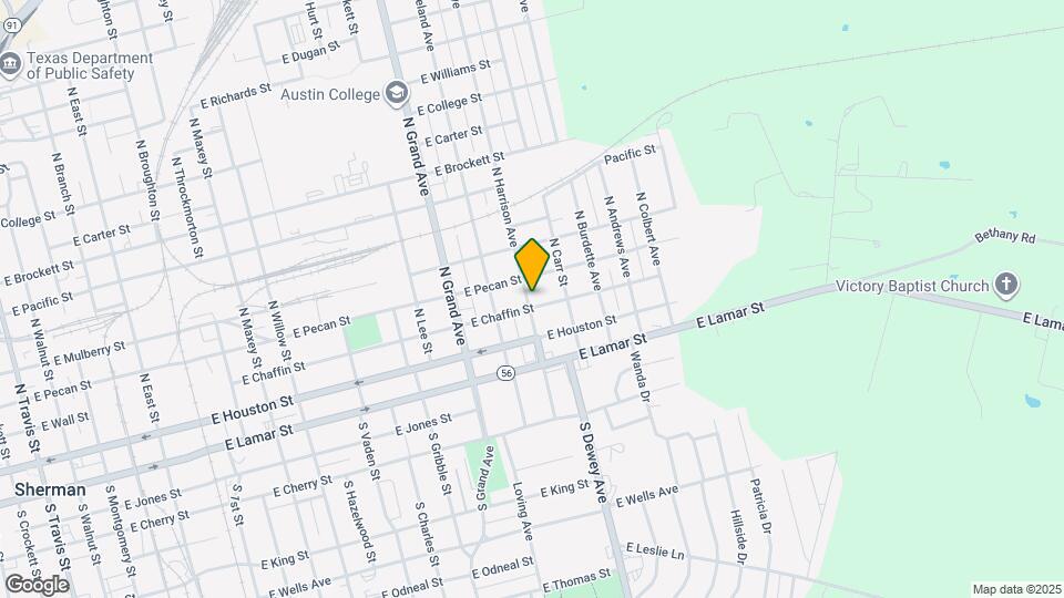 1703 Chaffin St Map and Location Details