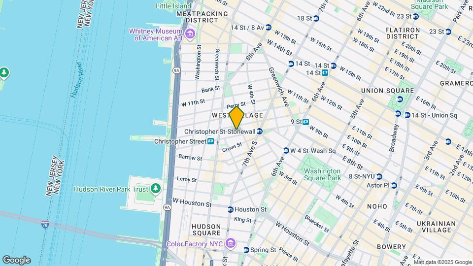 95 CHRISTOPHER St-Unit -15G Map and Location Details