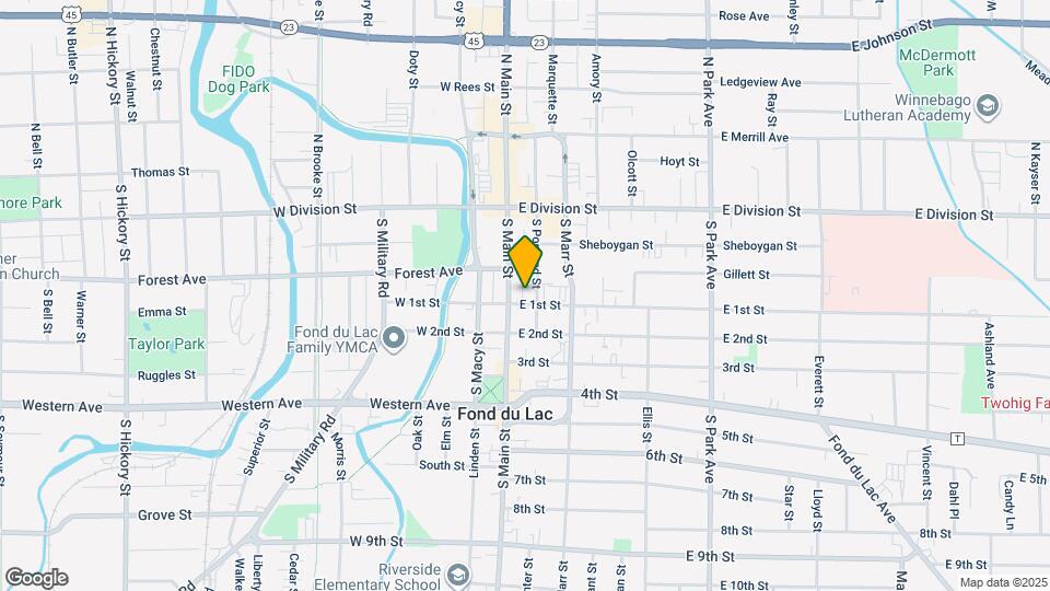 13 E 1st St, Unit Apt 1 Map and Location Details