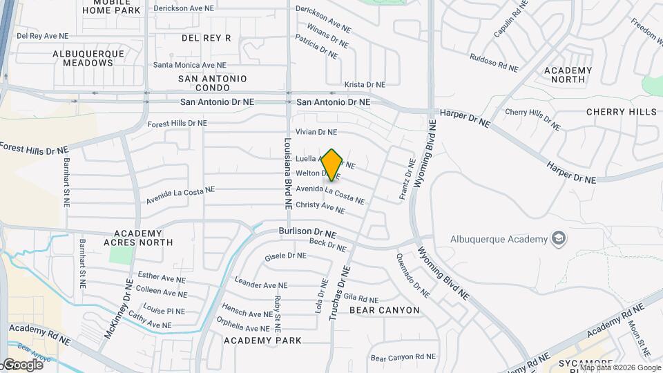 7205 Avenida La Costa NE Map and Location Details