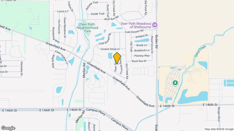 14982 Deer Trail Dr Mapa y Detalles de la Ubicación