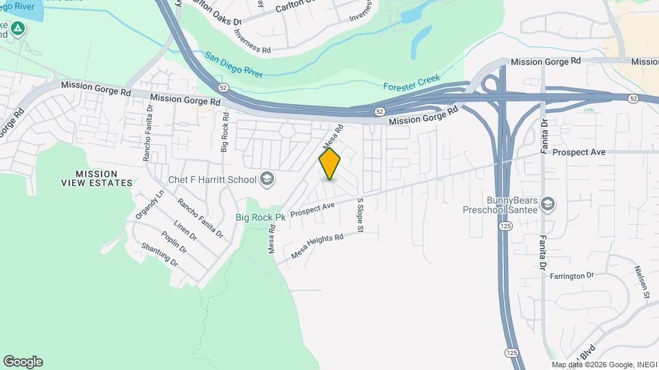 8701 Mesa Rd Mapa y Detalles de la Ubicación