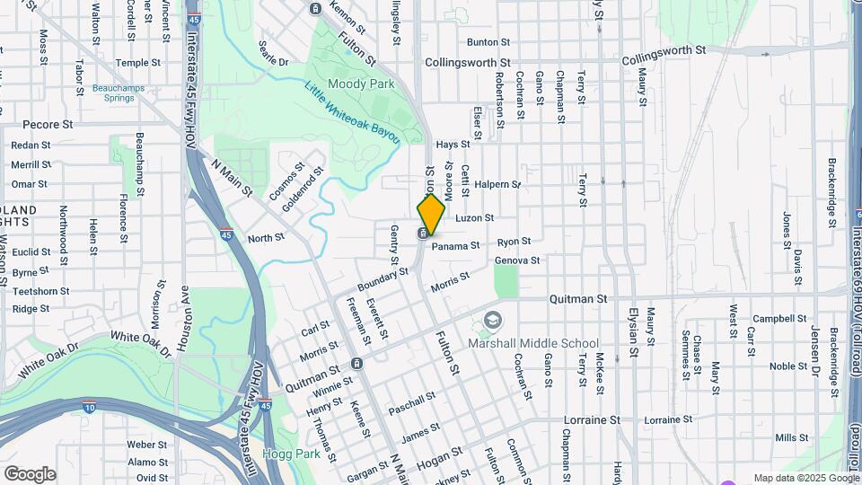 1105 Panama St Map and Location Details
