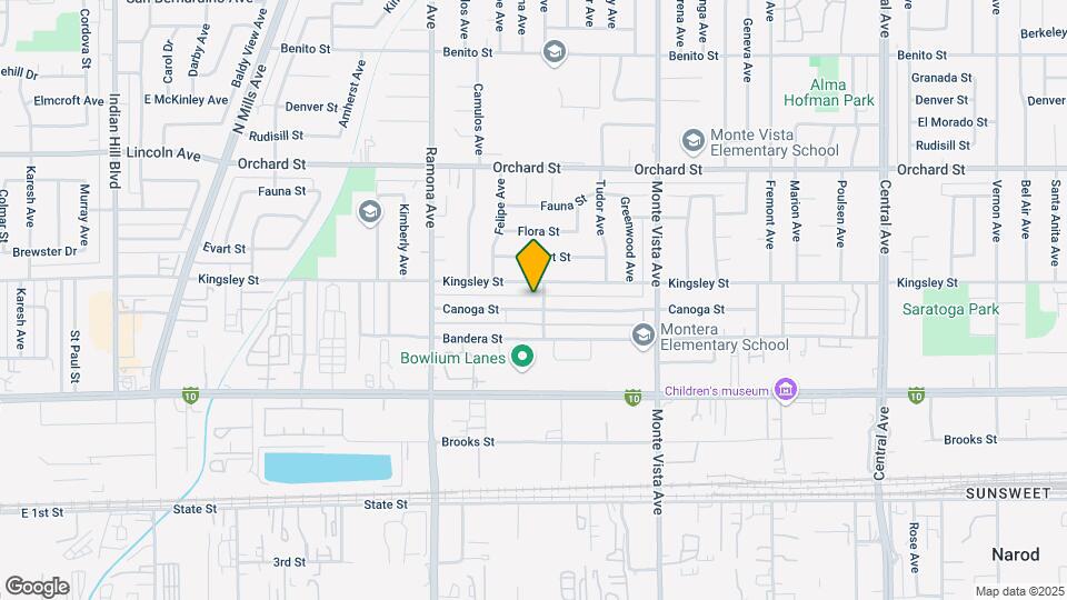 4682 Canoga St Map and Location Details