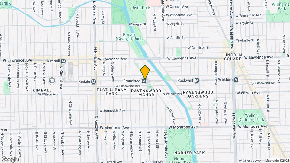 4642 N Francisco Ave Map and Location Details