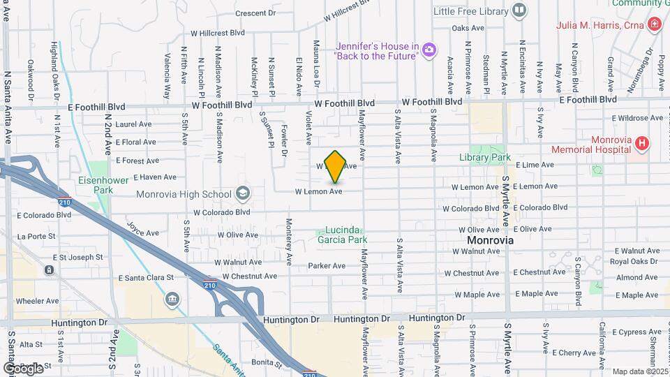 555 W Lemon Ave Map and Location Details