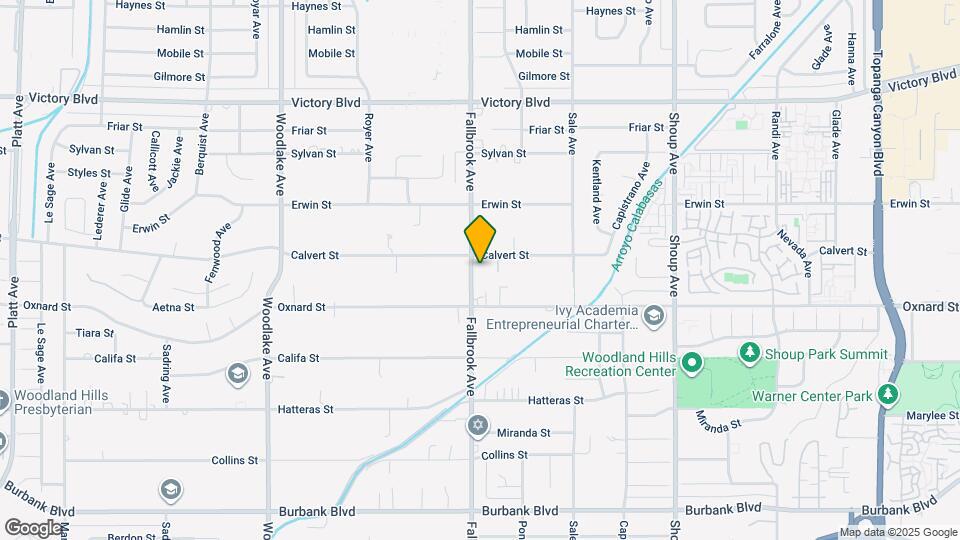 6046 Fallbrook Ave Map and Location Details