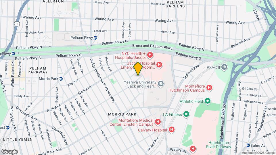 1245 Rhinelander Ave Map and Location Details