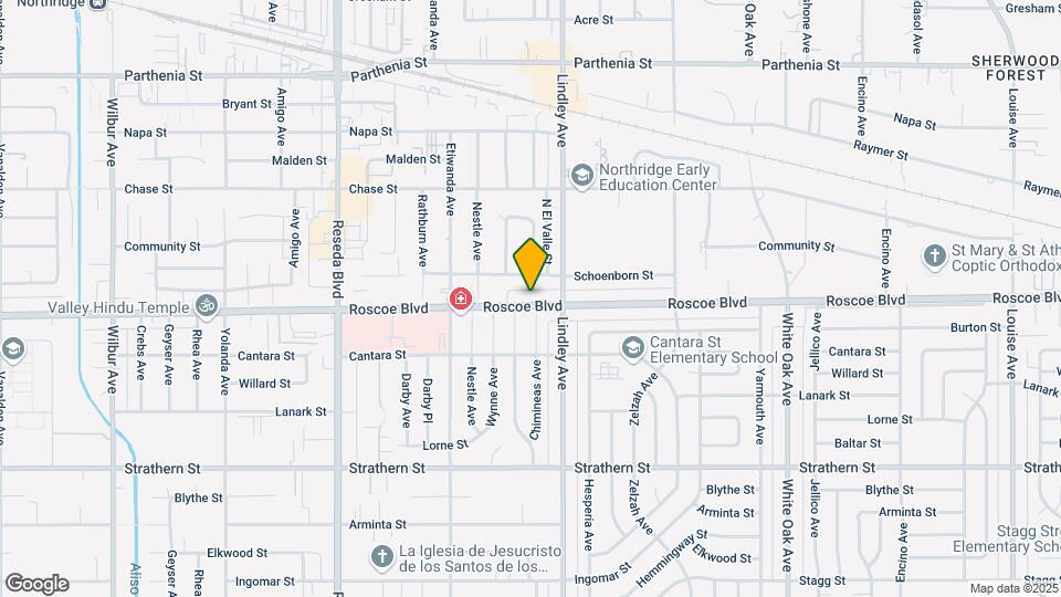 18133 Roscoe Blvd Mapa y Detalles de la Ubicación
