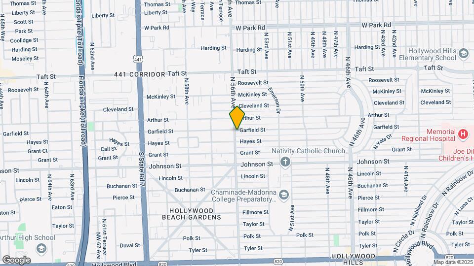 5524 Garfield St Map and Location Details