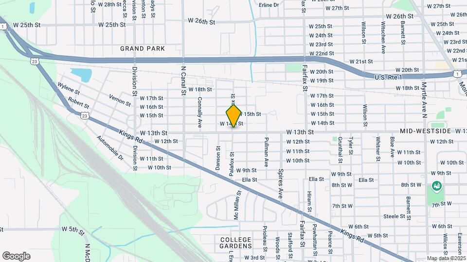2037 W 13th St Map and Location Details