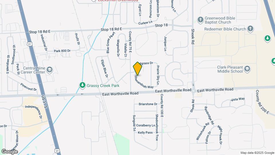 924 Shenandoah Way Map and Location Details
