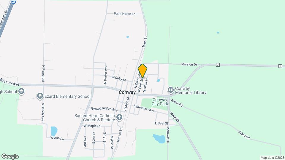 218 N Pine St Map and Location Details