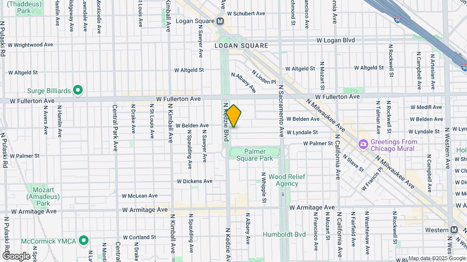 2245-2249 N Kedzie Ave Map and Location Details