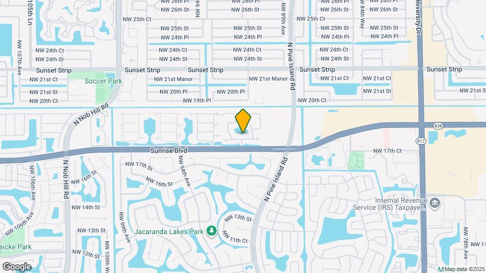 8807 W Sunrise Blvd Map and Location Details