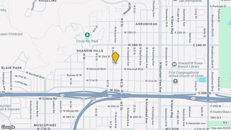 3233 Acacia Ave Map and Location Details