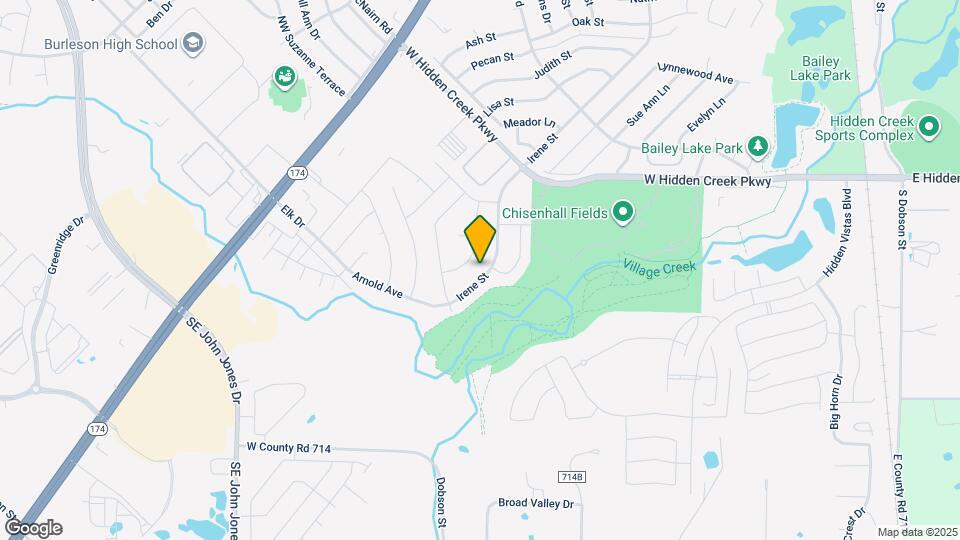 1038 Irene St Map and Location Details