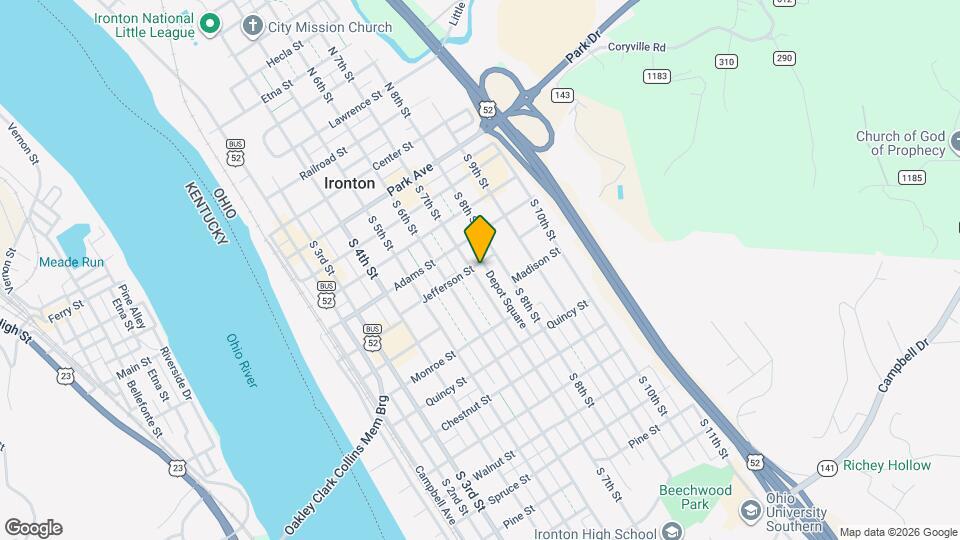 700 Jefferson St Map and Location Details